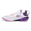 Li Ning Speed 11 Textil, TPU Niedrig geschnittene Basketballschuhe Herren Weiß Lila ABAU053-20