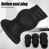 Premium Hollow Liquid Silicone Anal Plug - Soft Fist Design Anal Sex Toy for Men & Women, Butt Plug Expander for Anal Training and Solo Play