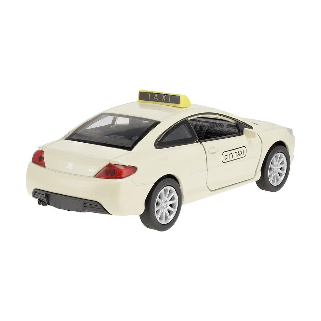 Modell 1:34, Peugeot Coupe 407 TAXI, cremeweiß