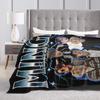 Korean Kpop Ateez MINGI Blanket Flannel Printed  Breathable Super Warm Throw Blankets for Home Travel Bedding Throws