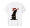 Black Cat Christmas Light Xmas Holiday Cute Animals T-Shirt