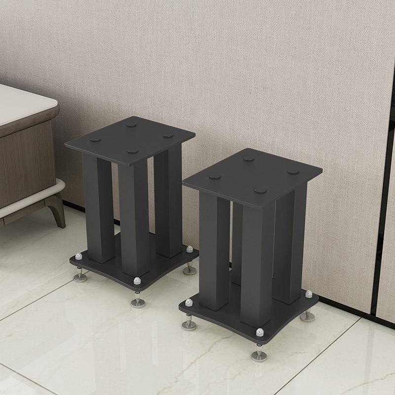 Full Metal Tripod Speaker Stand with Shock Absorption Spikes Metal Tray 19x24 H20