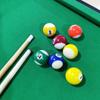 140L Adjustable Folding Pool Table - Mini Billiards for Kids & Families