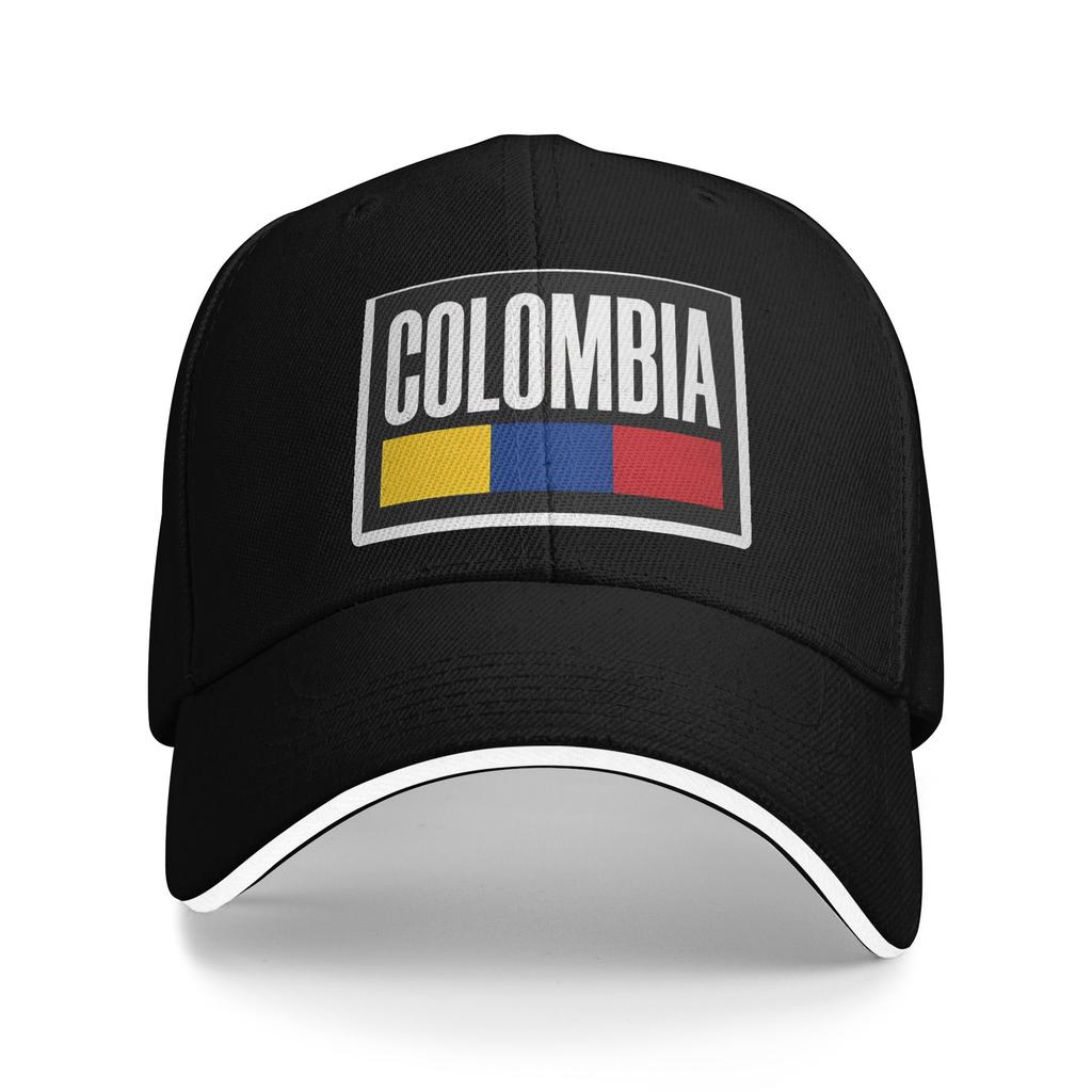 Colombia Flag Text Sun Baseball Cap Summer Unisex Adult  Design Trucker Hat Wholesale Casual Hunting Camping Baseball Caps