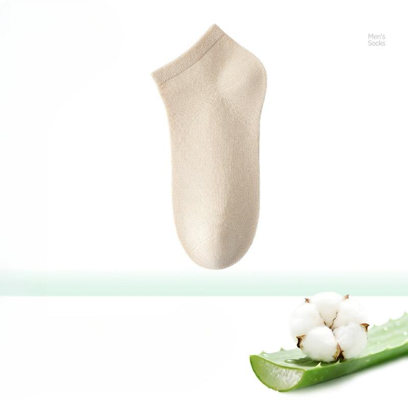 Men's Cotton Socks for Summer - Odor-resistant Pure Cotton Short Socks, Thin and Breathable Short Socks, Antibacterial Short Tube Cotton Socks