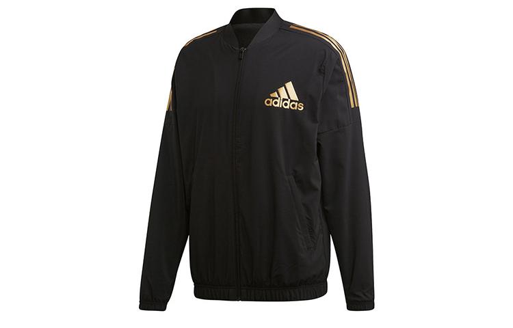 Adidas Jackets Men s Black Baseball Collar Moderate Other DX7717 S