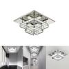 Elegante quadratische LED-Deckenleuchte aus Kristall, modernes minimalistisches Design für das Wohnzimmer