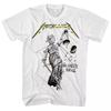 And Justice For All 1988 Koszulka z albumu Biała Ciężka Bawełna S-4XL Unisex Koszulka