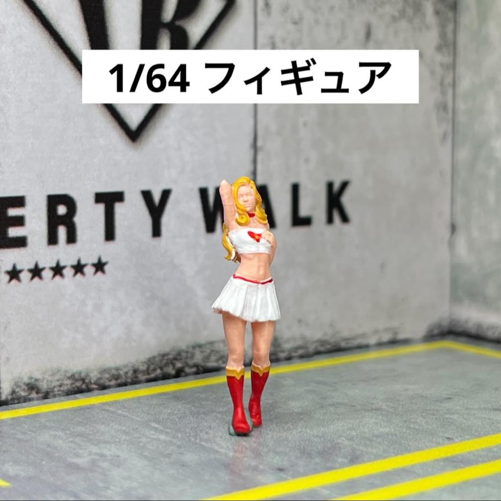 MiniRealm Figure Model Girl MR0005 Model Diorama Minicar 1/64 [Used]