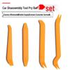4-Piece Car Audio/Dash Cam Installation Tool Set: Small, Medium, Plastic Crowbars for Modification & Removal.