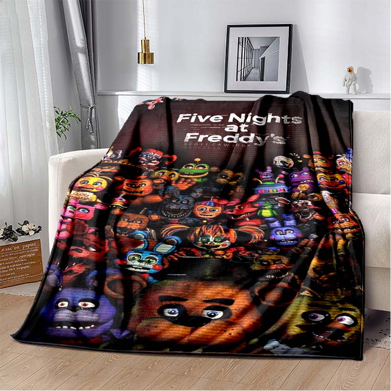 3DTerror FNAF-Five-Nights At Freddys Printed Blanket Home Flannel Comfortable Warm Sofa Bed Portable Children Adult Gift Blanket