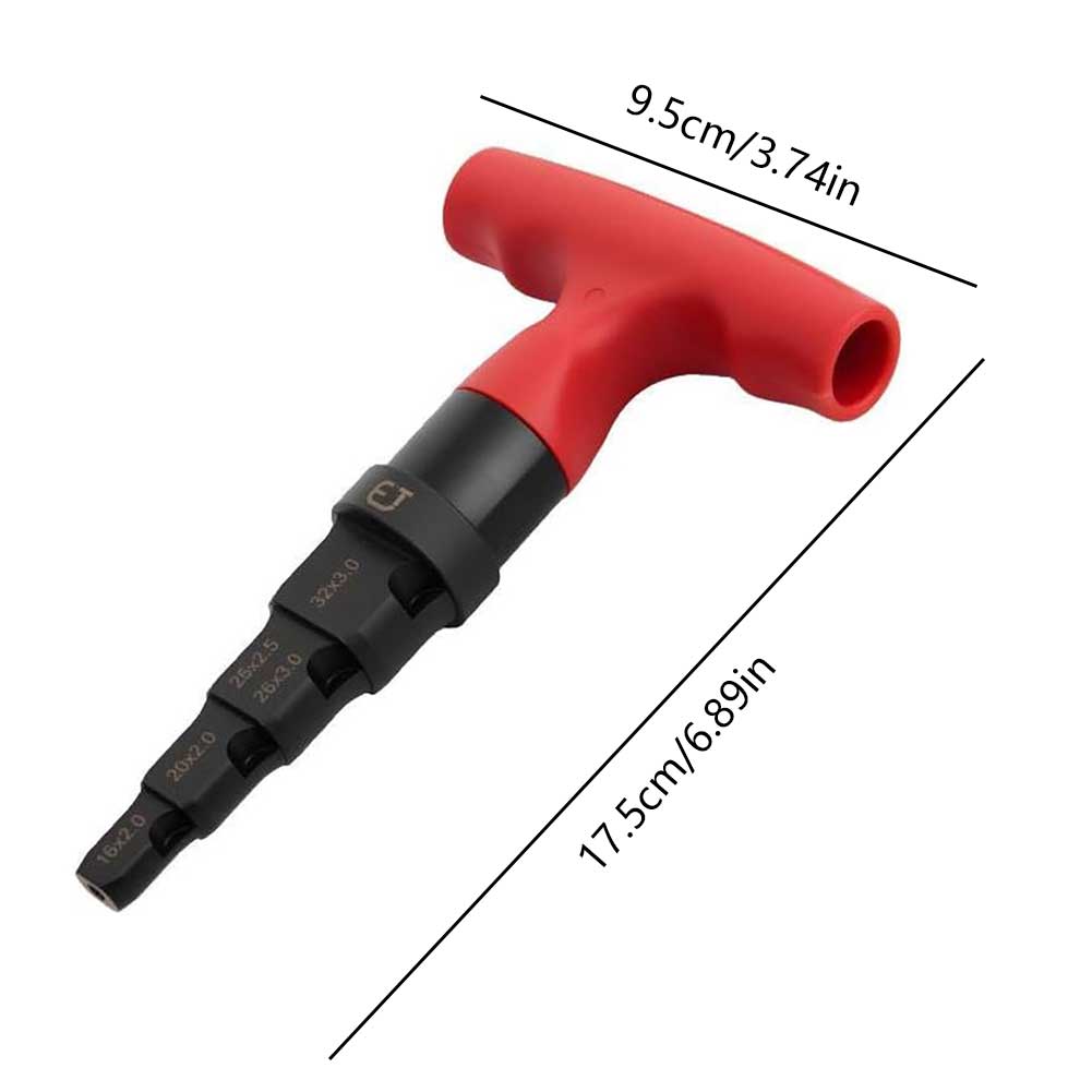 4-in-1 Deburring Internal Chamfer Tool Quick Release Rotary Ratchet Reamer Deburring Chamfer Tool for Metal Rod Bolt Pipe