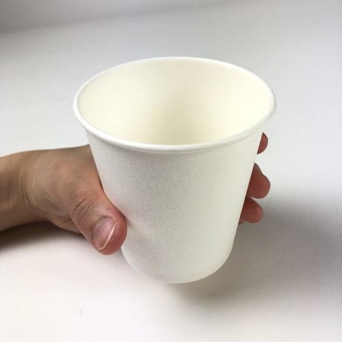 Sunnap Strong Paper Cups, 40-Pack, 250ml, White, 8 x 8 x 8.4cm