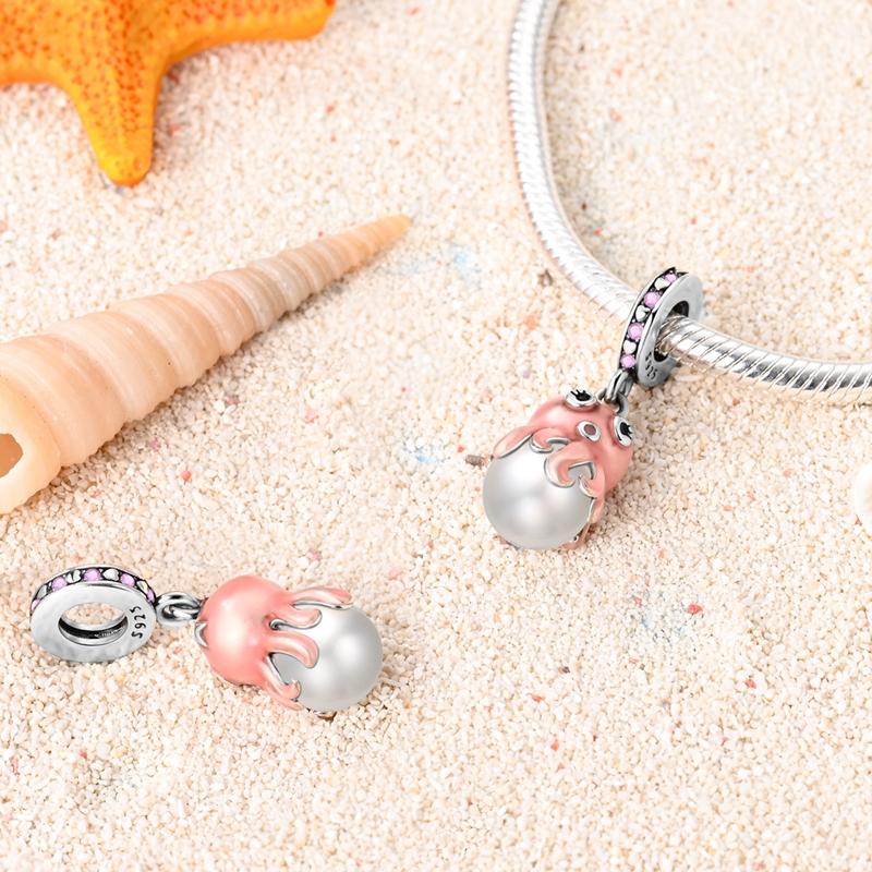 Newcopper Charm Butterfly Octopus Heart Beads Fit Original Bangle Charms Bracelet Fine Diy Women Jewelry Gift