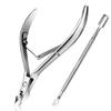 Nailpop Professional Stainless Steel Nail Cutter Scissor Nippers Function Cuticle Pusher Remover Manicure Nail Art Care Tool Kit