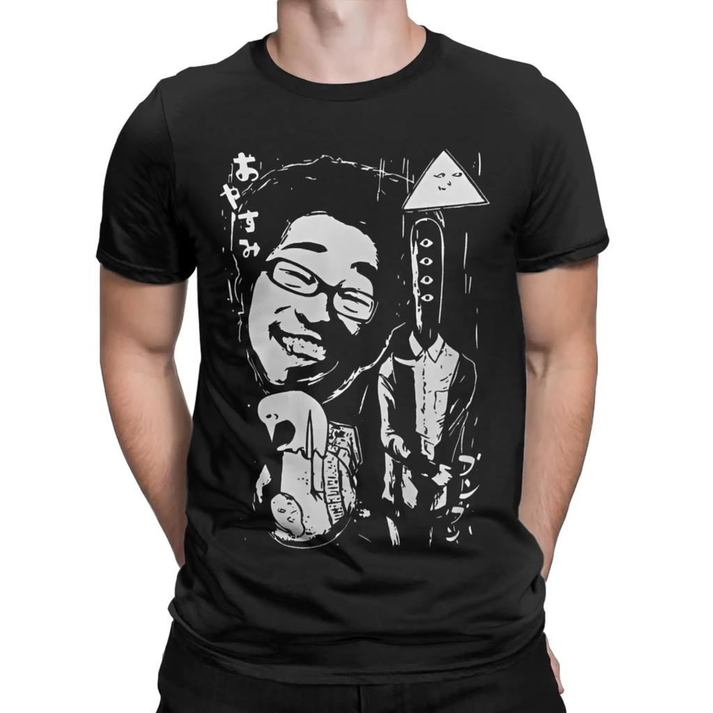 Oyasumi Punpun Aiko Tanaka Graphic Tshirt Vintage Washed Anime Merch Harajuku Unisex Oversized Crew Neck Cotton Short Tee Tops