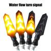 Motorcycle LED Turn Signal Light Flowing Water Blinker Flashing Lights Bendable High Brightness Moto Tail Flasher Indicator Lamp