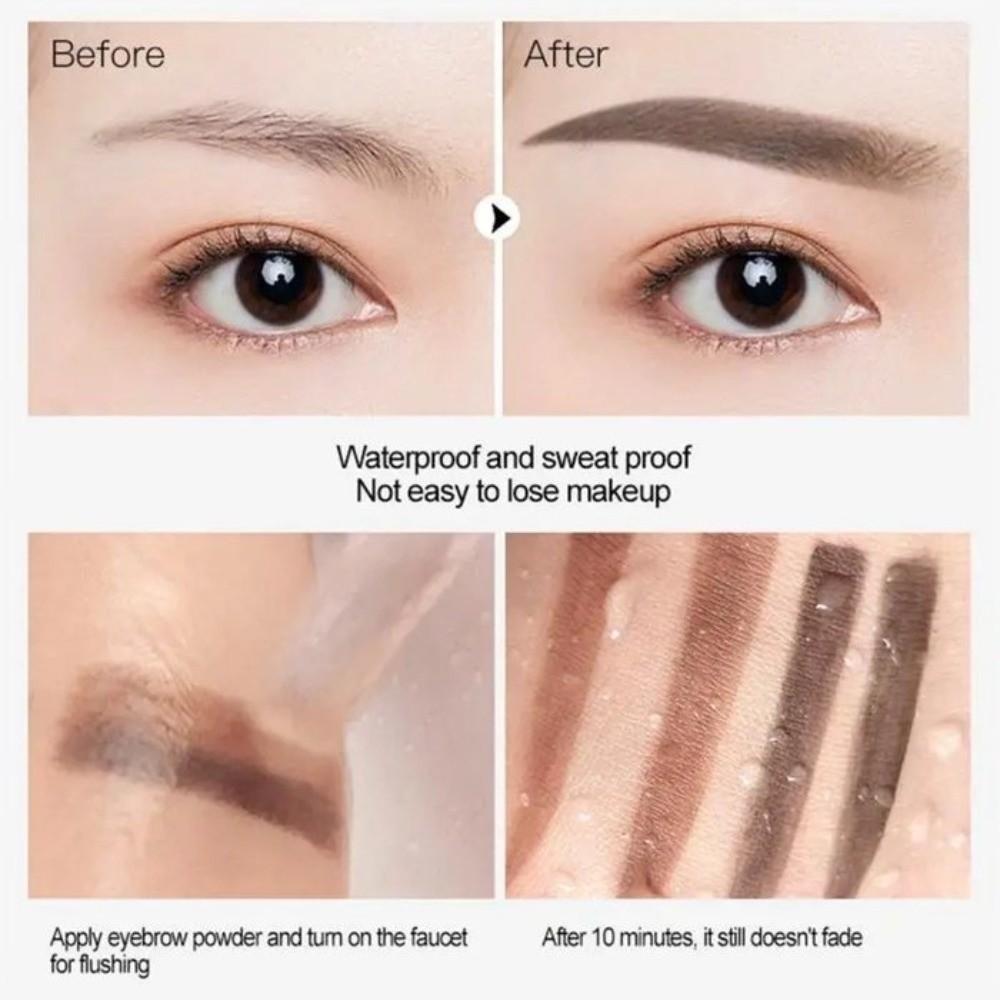 Perfect Shape 2 Colors Eyebrow Seal Stamp Quick Make Up Lazy Person Brow Stamps Girl