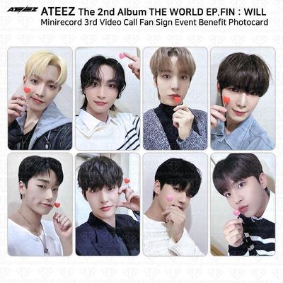 THE WORLD EP.FIN WILL Minirecord 3rd Fan Sign Event Benefiz-Fotokarte KPOP