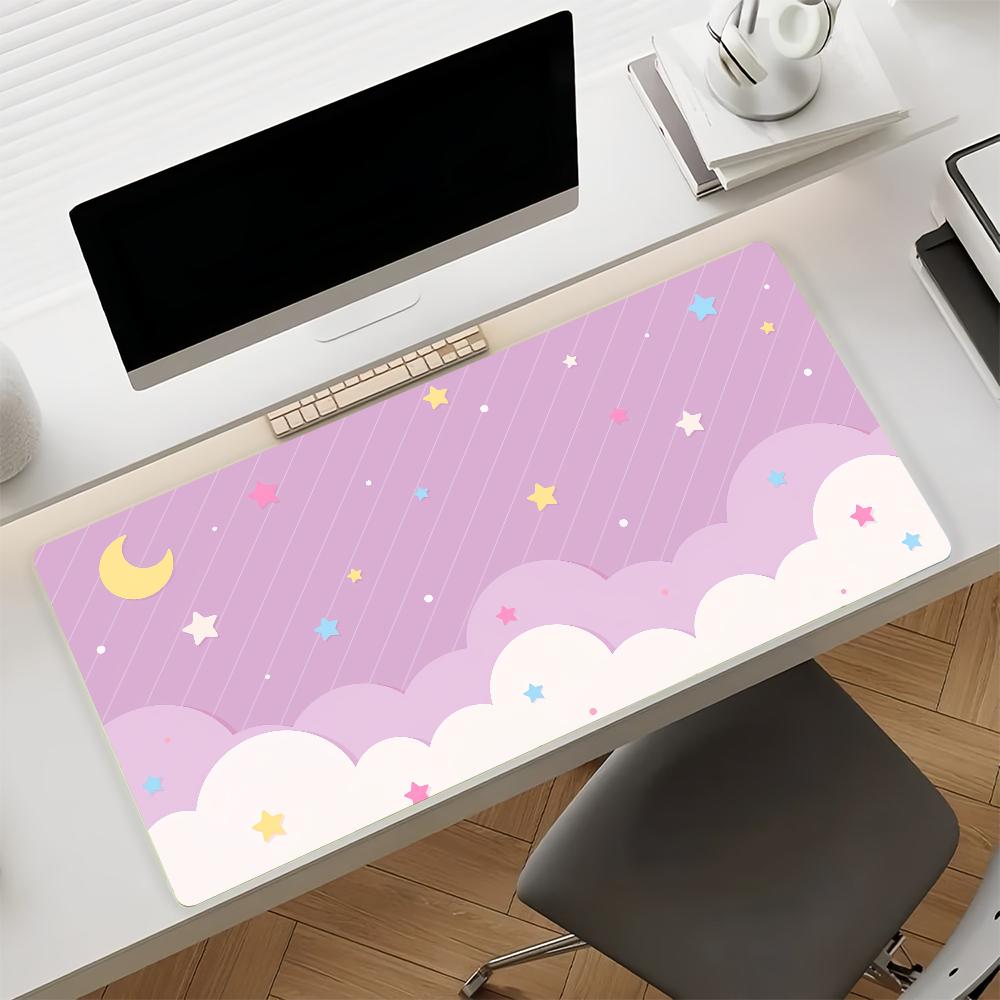 Art Dreamy Pastel Clouds Mouse Pad Nonslip Rubber Gamer Balance Computer Mat Decoracion Deskmat Laptop Office Large
