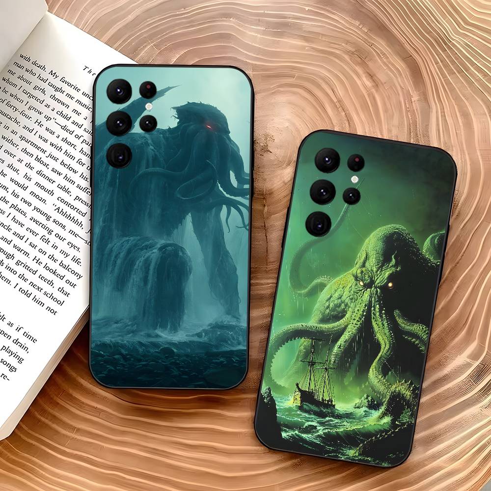 H.P. Lovecraft c-Cthulhu movie Phone Case for Samsung S series s20 s21 s22 s23 s24 FE Plus Ultra TPU Soft to Skin-friendly case