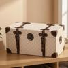 Vintage Storage Box Retro Decorative with Handles Rustic for Bedroom