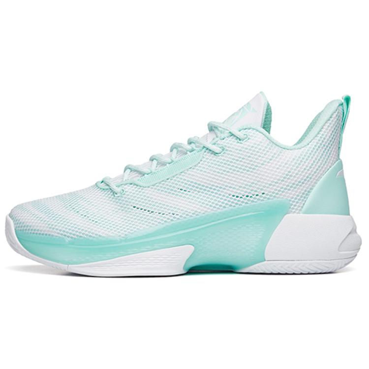 

new Anta Attack 4 Mid Top Basketball Shoes Men s White Blue 44.5