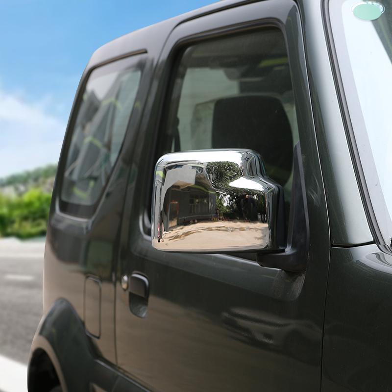 Auto-Rückspiegelschale, Dekorationsabdeckung für Suzuki Jimny 2007–2017, ABS-Außenzubehör, Chrom