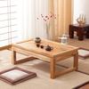 Masă de cafea Zen Tatami Birou din lemn masiv Suport pentru ceai japonez Suport compact multifuncțional din lemn lângă fereastră