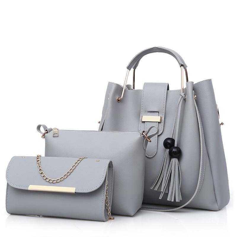 Luxurious 3pcs Women Handbags Set With Large Capacity For Effortless Organization