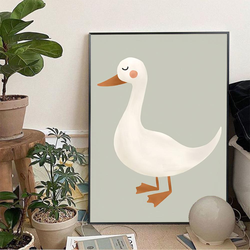 1 Stück Nordisch Cartoon Fuchs Hase Kindergarten Poster Aufkleber Kunst Wandmalereien Dekor Spielzimmer Dekor Geschenke Kawaii HD Malerei Katze