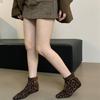 Niche design inner slope small short boots women's spring 2025 thin boots square head rear zipper French and ankle boots