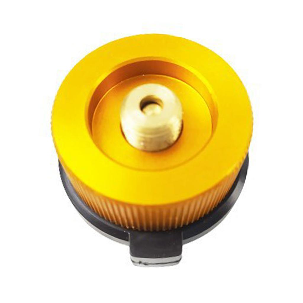 Camp Stove Gas Tank Converter Replacement Outdoor Aluminium Alloy Camping Grill Accessories Orange