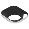 Haoge 39mm Square Metal Lens Hood with Shade and Cap for Leica Rangefinder Cameras with 39mm E39 Filter Thread Silver LH-W39P Screw-in Hollow-Out