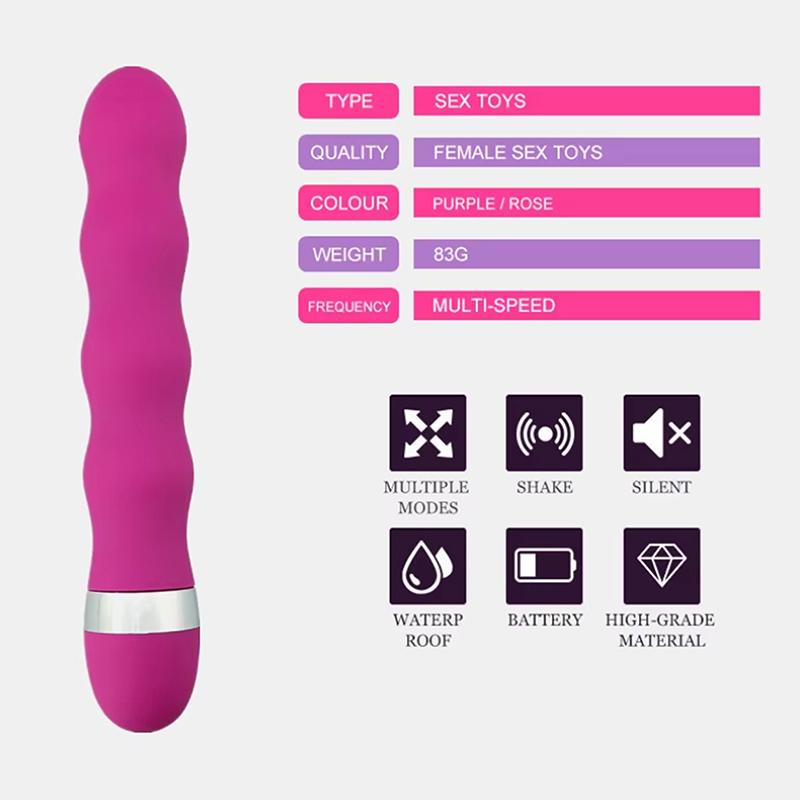 Multi-Speed G Spot Vagina Vibrator Clitoris Butt Plug Anal Stimulation Massager Erotic Goods Products Sex Toys For Woman Men