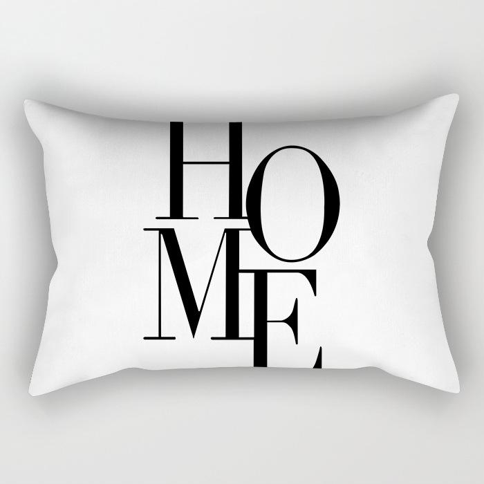 Modern Simple Black And White Geometric Long Strip Pillow Case Sofa Pillow Cushion Cover Premium Durable Quality
