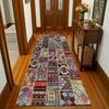 Patchwork Desenli Halı - Otantik Kilim Modeli, Kaymaz Taban Kilim, Yıkanabilir Yolluk, Renkli Halı, Koridor Halısı