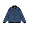 Levis FW22 Casual Crew Neck Single Button Baseball Jacket Men Jackets Blue A1943-0000