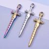 6pcs Mixed Stainless Steel Sword Charms For Jewelry Making/Materials To Make Bracelets Earrings Pendant Charm DIY Keychain Bulk