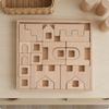 Wooden Castle Arch Building Blocks Set Puzzle Base Beech Wood Block