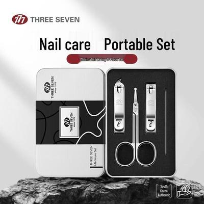 THREE SEVEN 4-Piece Nail Clipper Manicure Set