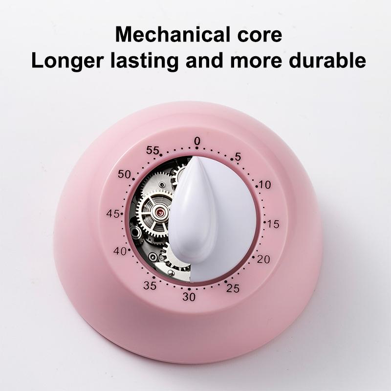 Mechanical Kitchen Timer With Loud Alarm And Battery Free Design Perfect For Home Cooking Baking And Study Time Management