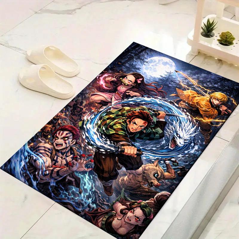 Demon Slayer Carpet Rug for Living Room Bedroom Home Sofa Decoration,Kids play Non-slip Floor Mat