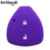 Car Accessories Key Case Cap for Toyota Rav4 Auris Corolla IQ Porte Yaris/Vitz Verso Hilux Icon Camry 40 2/3/4 Buttons Key Cover