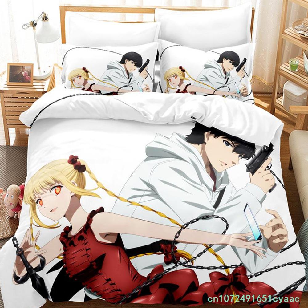 Darwin's Game Bedding Set Single Twin Full Queen King Size Bed Set Adult Kid Bedroom Duvetcover Sets Anime Kawaii