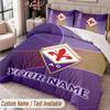 Fiorentina FC Printed Bedding Set Custom Name Text 1 Duvet Cover 2 Pillowcases For Bedroom