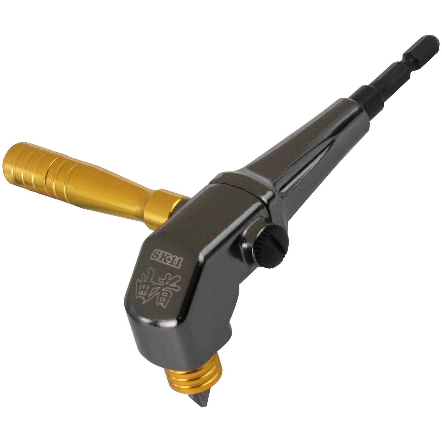 

SK11 Angle driver bent head 56mm hexagonal shaft with 35mm bit (SK11) 6.35mm double-ended ADK-001