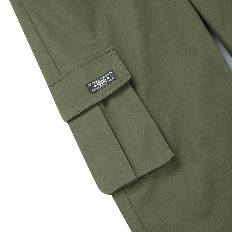 COLUMBIA UNIVERSITY Nyc Label Cp Multipocket Loose Fit Pants Dark Khaki