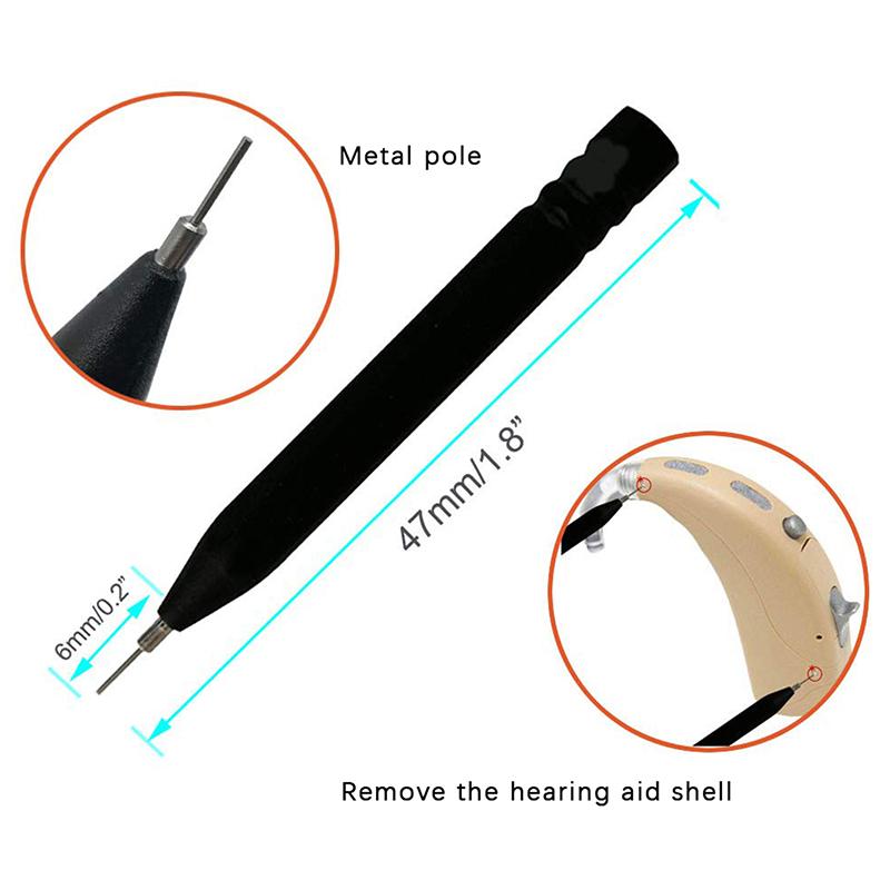 13Pcs Hearing Aid Cleaning Kit Ventilation Rods Screwdrivers Brush Vent Cleaner Triple Magnifying Glass Earphones Cleaning Brush