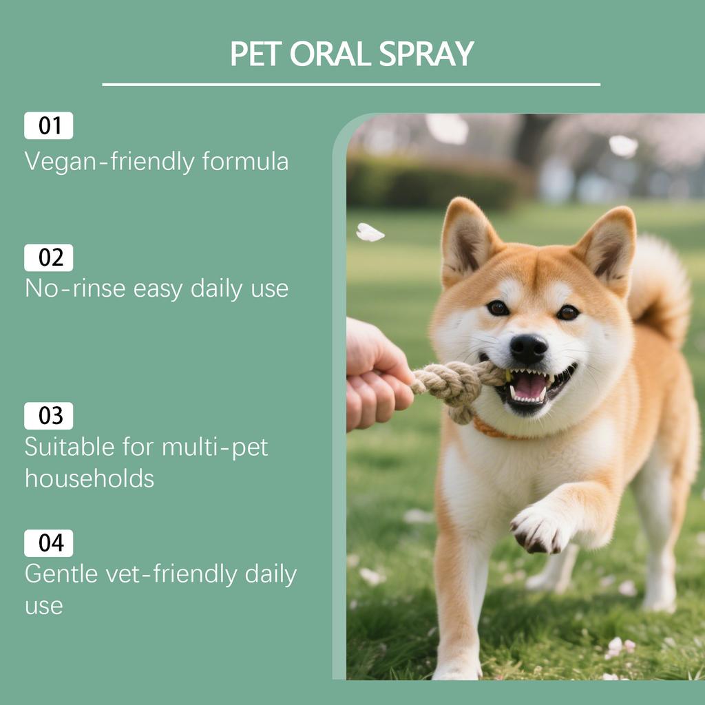Pet Oral Spray - Freshens Pet Breath. Suitable For Daily Cleaning. Can Be Used For Both Cats And Dogs,100ml